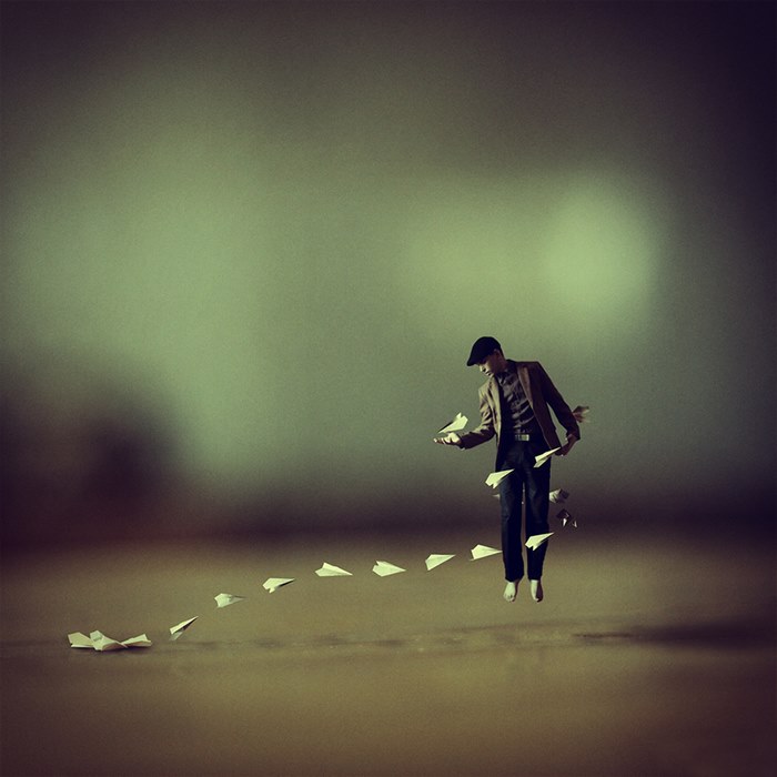 Paperman — surreal photography by Achraf Baznani