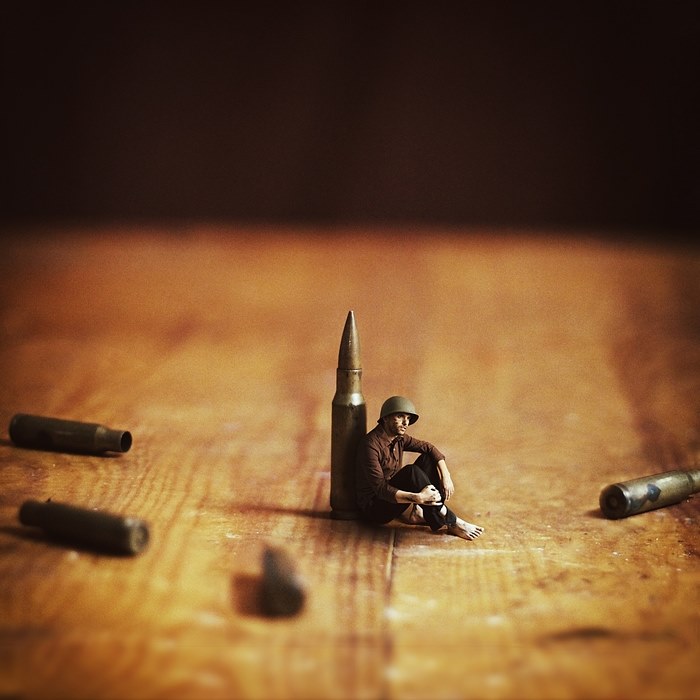 Face of battle — surreal photography by Achraf Baznani