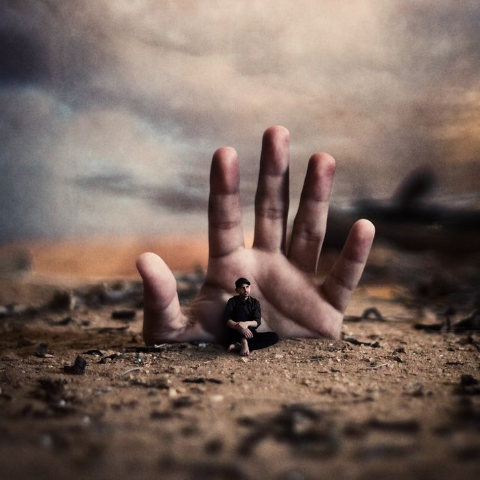 Hand of fate — surreal photography by Achraf Baznani
