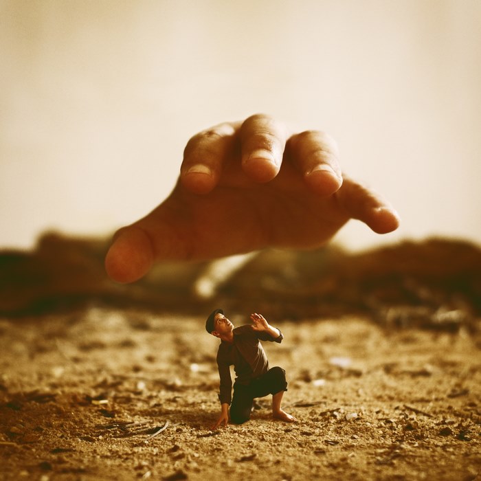 Living in God's Care — surreal photography by Achraf Baznani